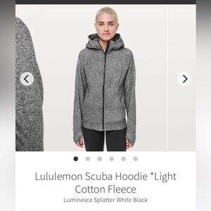 Lululemon Scuba Hoodie *Light Cotton Fleece Size 8
